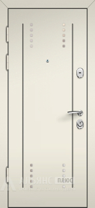 Уплотнённая дверь Антик с двойным притвором / усиленными петлями и белым цветом внутренней стороны №10 внутренняя - фото