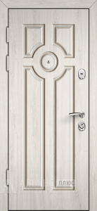 Уличная входная дверь в частный дом в стиле Модерн с защитой от сквозняков №46 внутренняя - фото