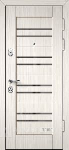 Белая входная дверь в загородный дом со звукоизоляционным слоем для простого интерьера №13 внешняя - фото