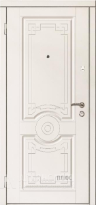 Декоративная дверь в частный дом с рельефным узором №19 внутренняя - фото