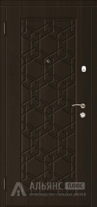 Темная дверь покрытие муар №19 внутренняя - фото