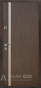 Элегантная глухая металлическая дверь №7 внешняя - фото