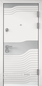 Дизайнерская дверь Эмаль Бьянко №6 внешняя - фото