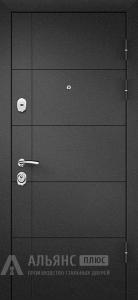 Уплотнённая дверь Антик с двойным притвором / усиленными петлями и белым цветом внутренней стороны №10 внешняя - фото