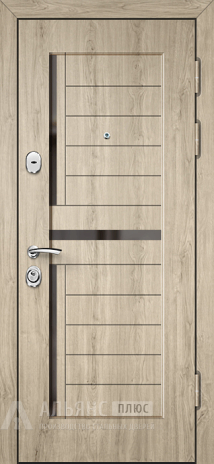 Фото «Красивая входная дверь с ажурным решётчатым узором внутри №1»