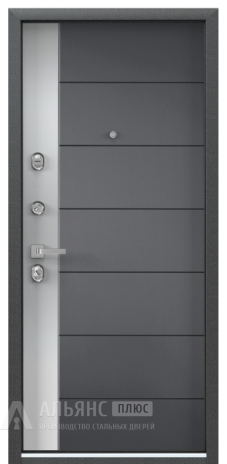 Фото 2 «Дверь входная металлическая в стиле Лофт с надежными петлями №4»